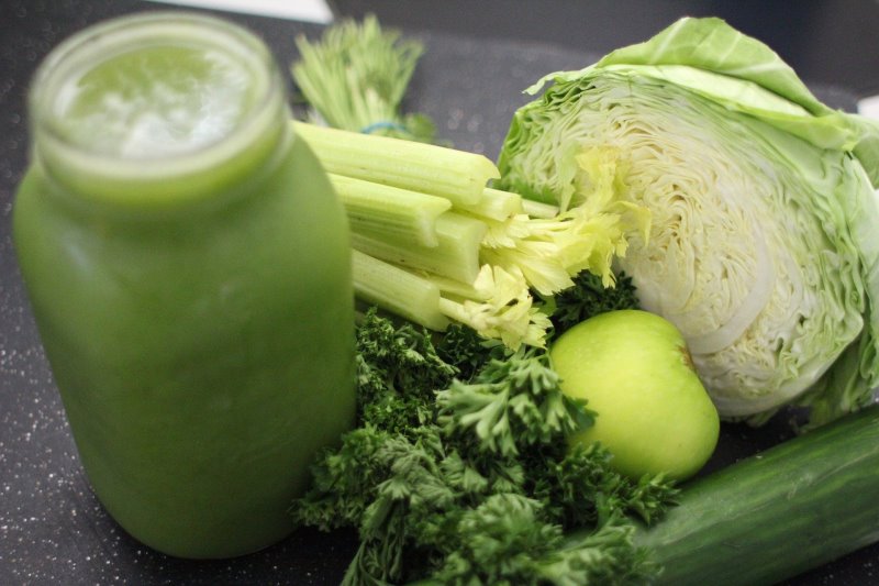 Green Smoothie in Smoothie Flasche Green Smoothie