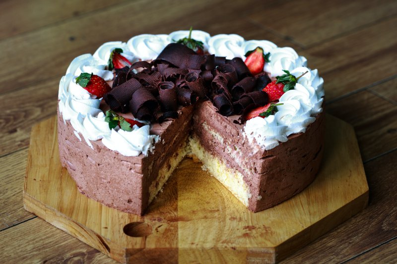 Torte mit Teigknetmaschine gemacht