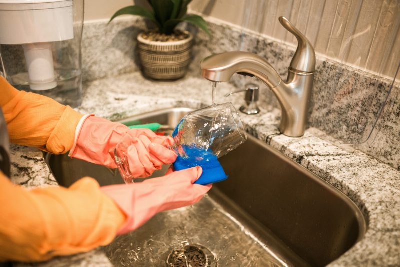 Gläser können auch sehr gut in kleinen Spülmaschinen gewaschen werden.