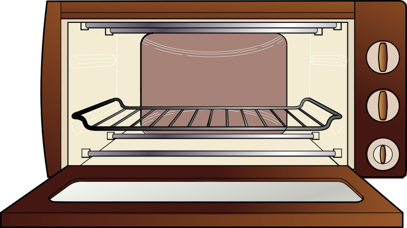 Minibackofen mit Gitterrost