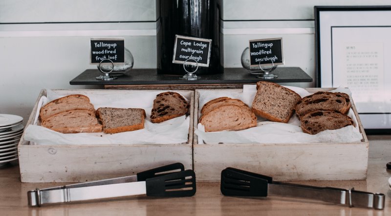 Brotauswahl zum Toasten für ein Frühstück