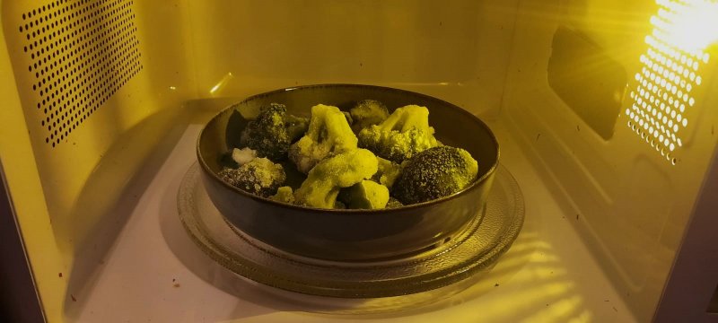 Gefrorenes Gemüse vor dem Auftauprozess